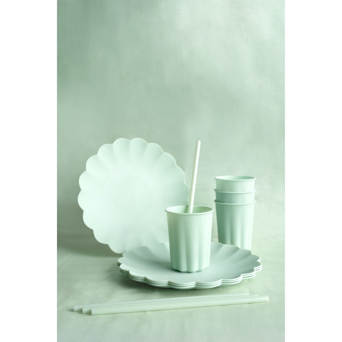 Pailles en plastique - Sauge
