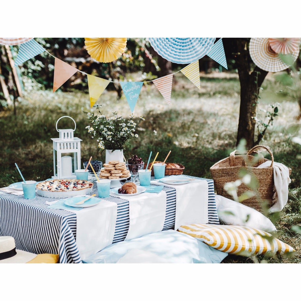 Pailles en papier Summer time (10pcs)