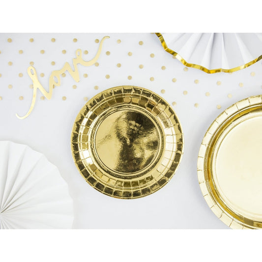 Assiettes Or 18cm (6pcs)