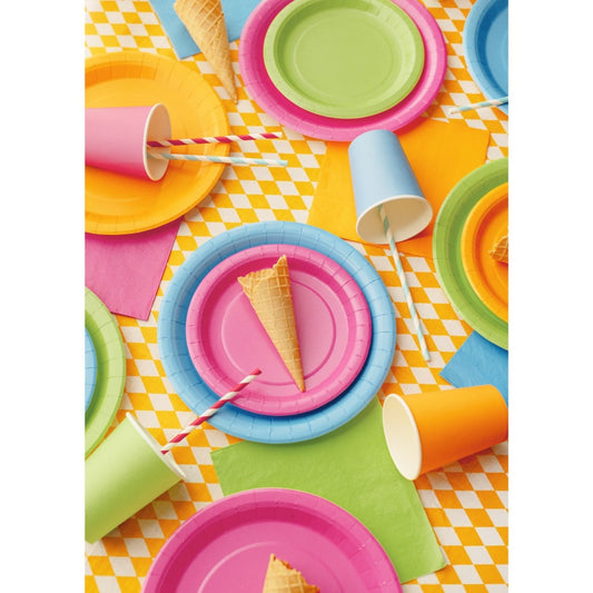 Assiettes Vert clair 18cm (6pcs)