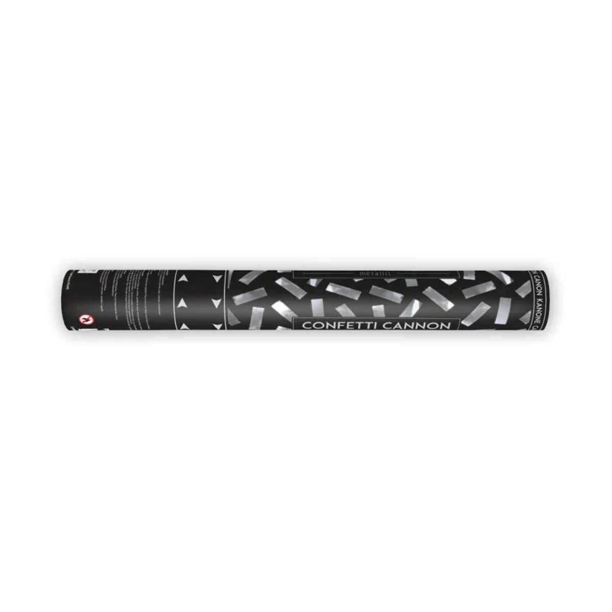 Canon à Confettis - Argenté métalisé 40cm