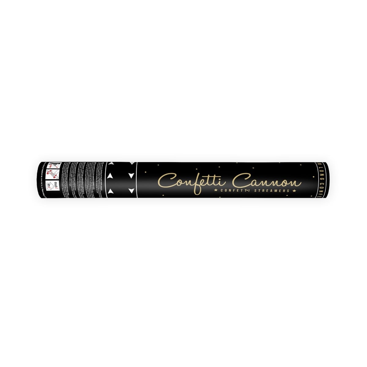 Canon à Confettis - Serpentins dorés 40cm