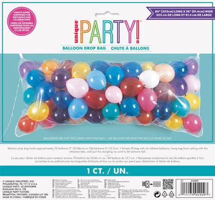 Sac pour chute de ballons