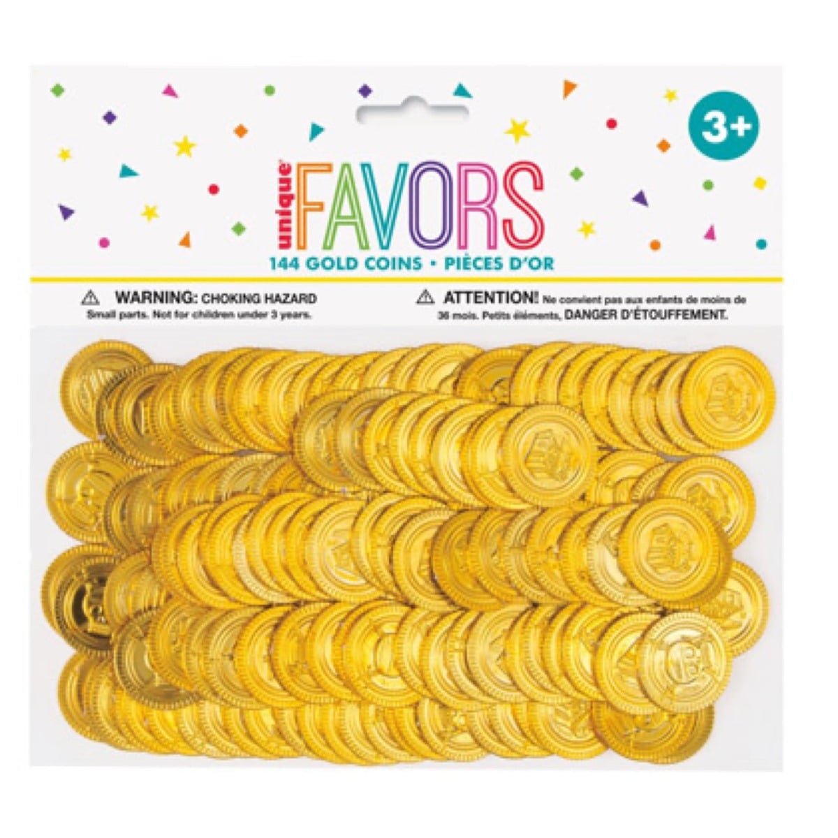 Pièces d'or de trésor Pirate (144pcs)