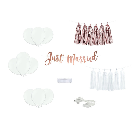 Kit déco voiture - Just Married