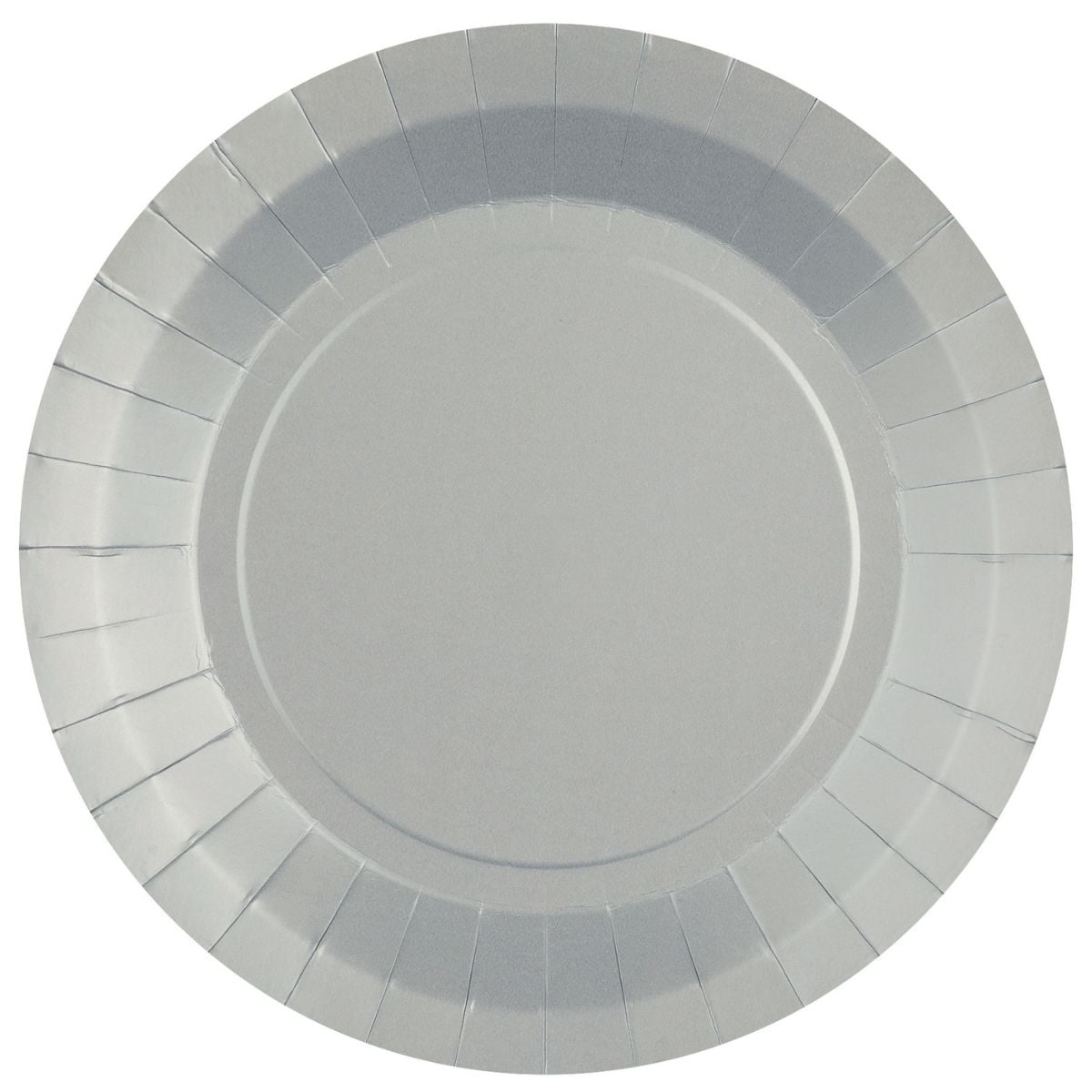Assiettes unies - 22.5 cm - Argent