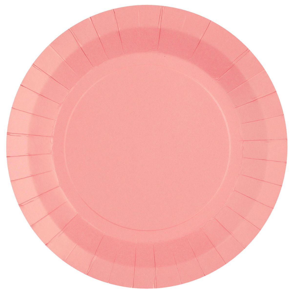 Assiettes unies - 22.5 cm - Rose