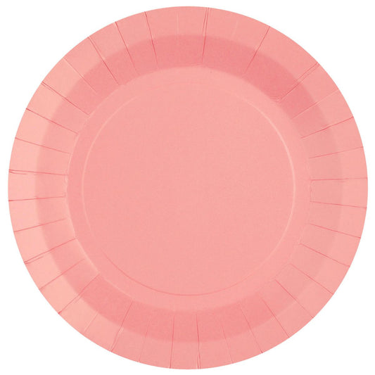 Assiettes unies - 22.5 cm - Rose