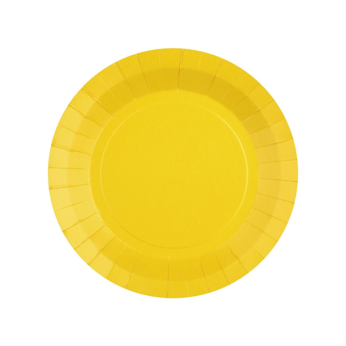 Assiettes unies - 17.5 cm - Jaune