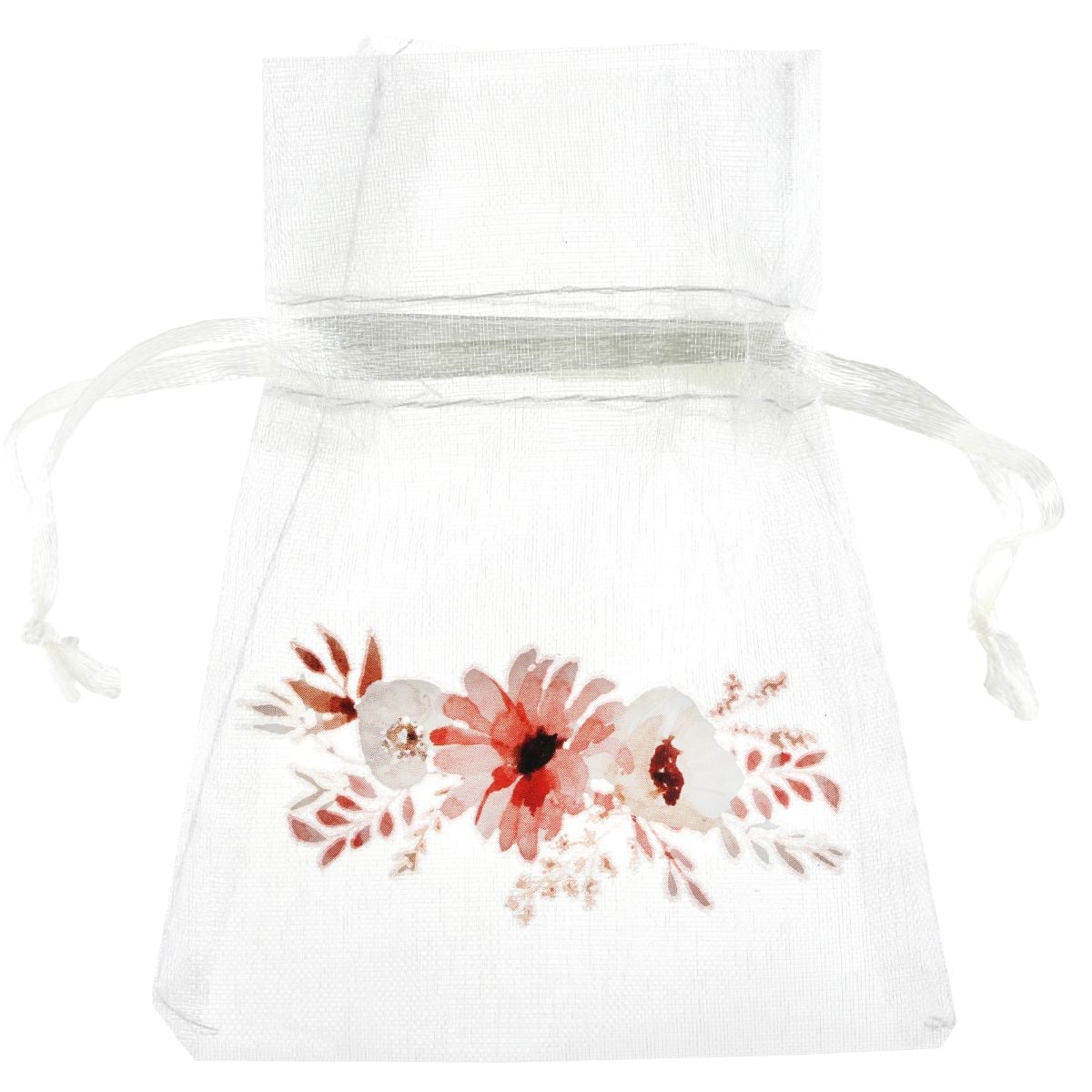 Pochettes en organza - floral