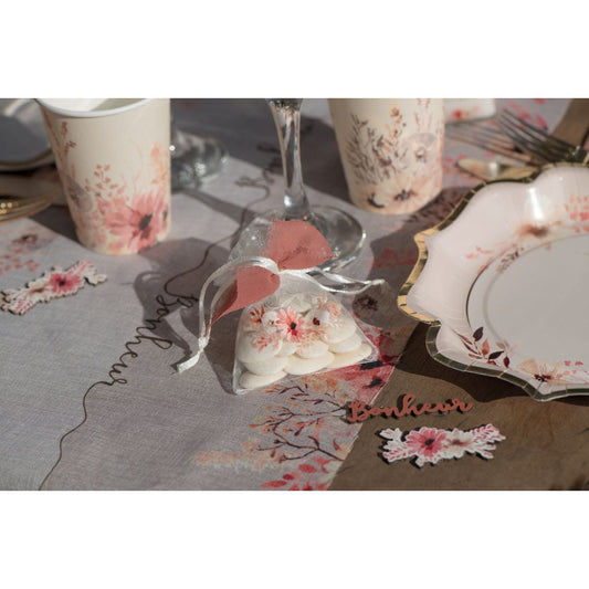 Pochettes en organza - floral