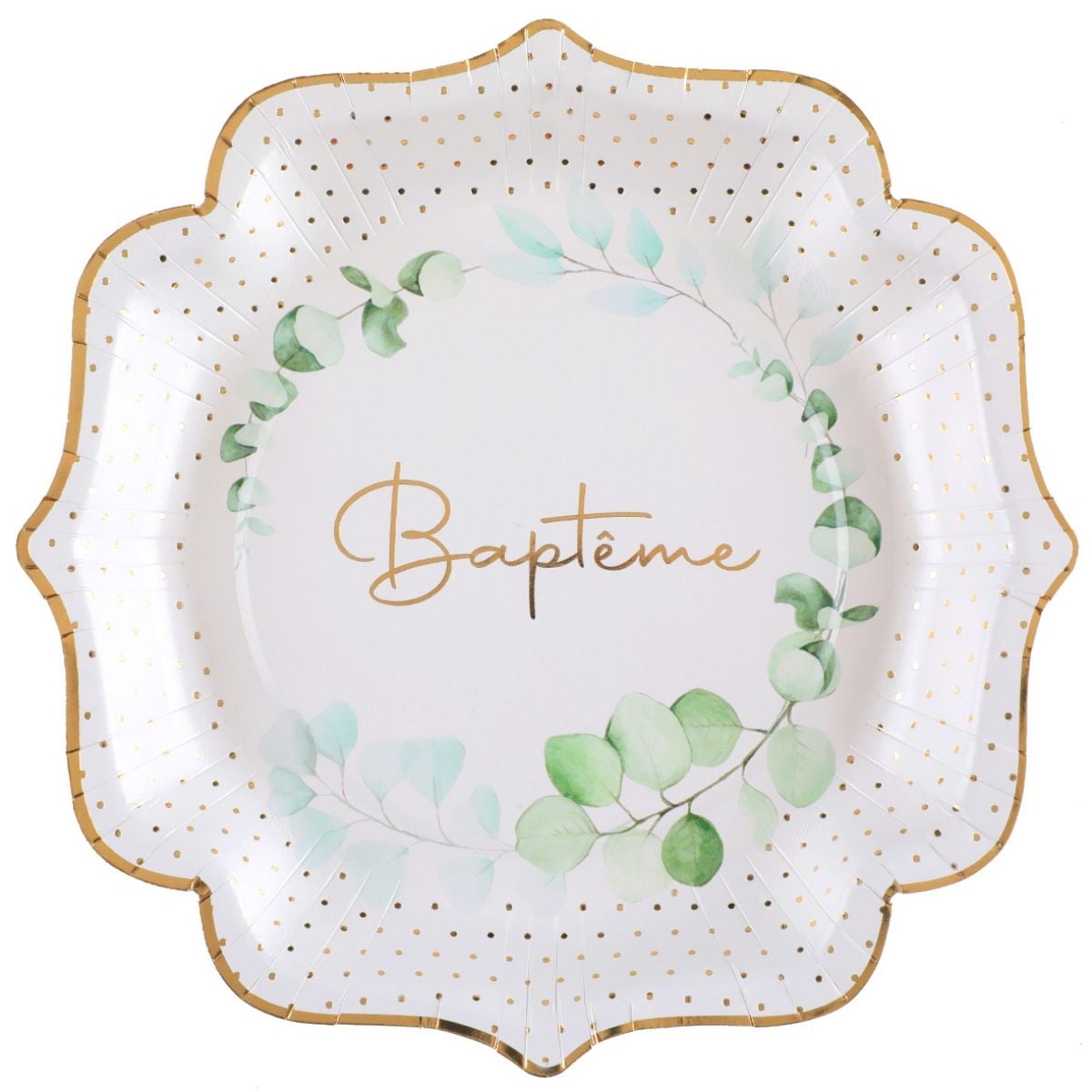 Assiettes  - Baptême Végétal