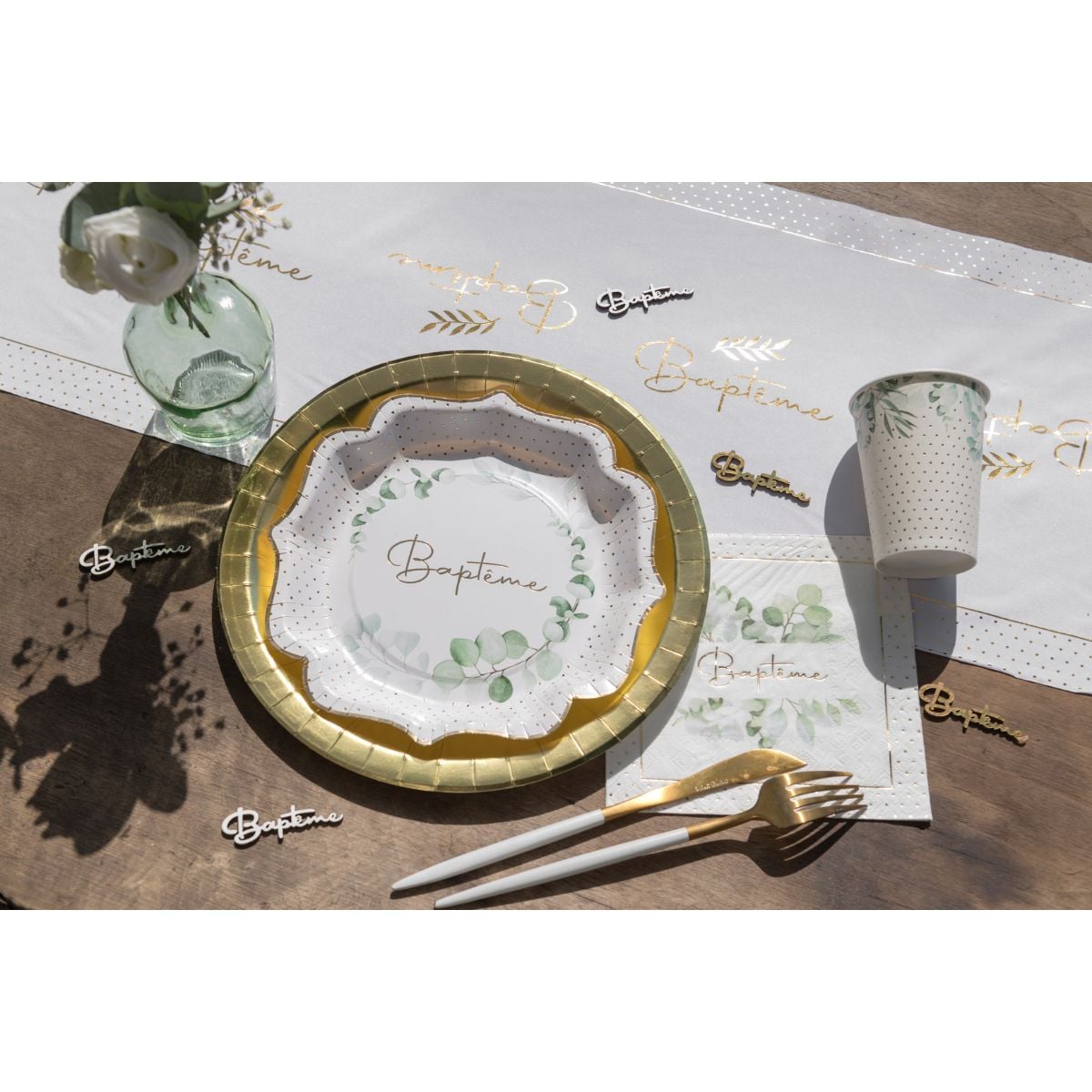 Assiettes  - Baptême Végétal