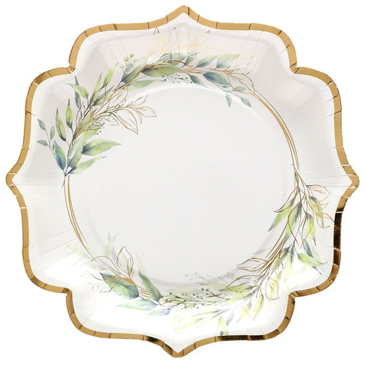 Assiettes - Feuillage Vert