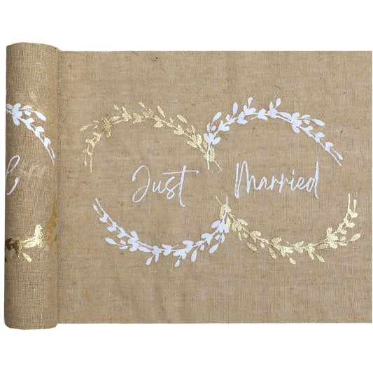 Chemin de table - Just Married Naturel