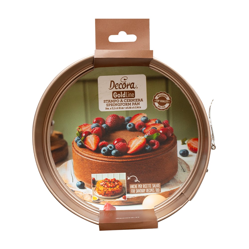 Moule rond à charnière Gold Line - 21.5cm