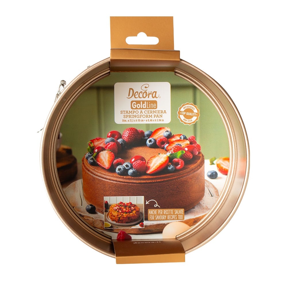 Moule rond à charnière Gold Line - 21.5cm