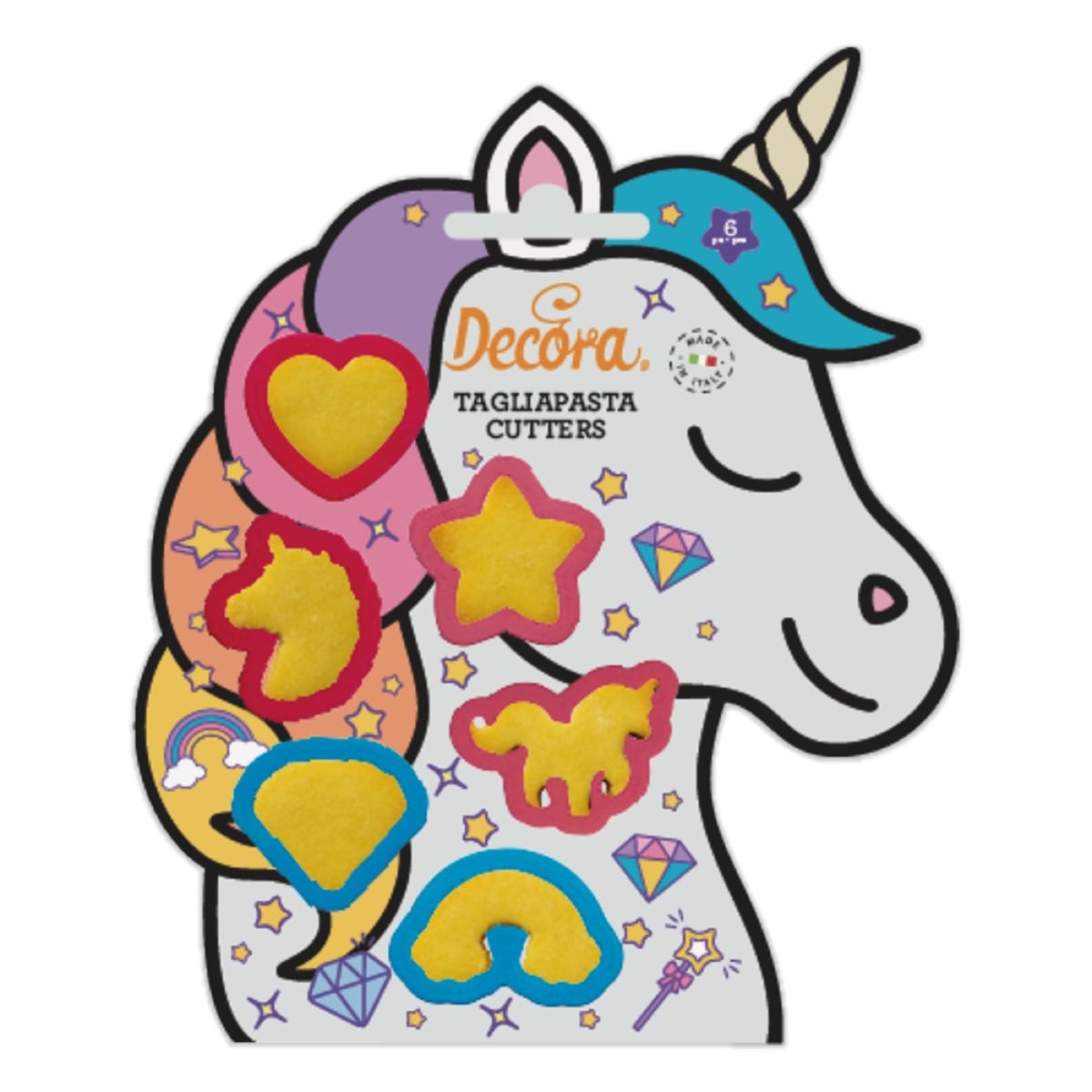 Mini Emporte pièces - Licorne (6pcs)