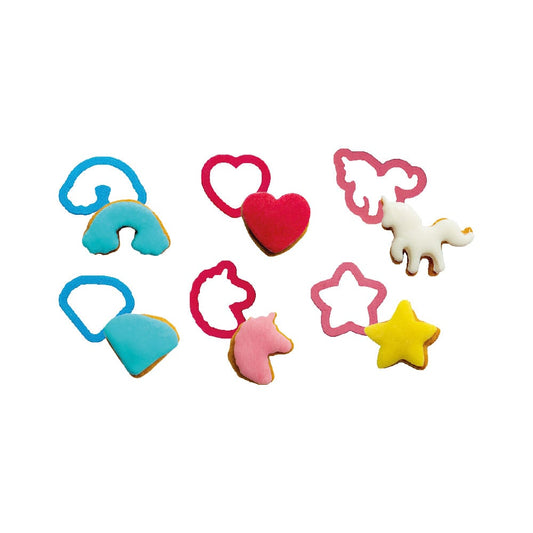 Mini Emporte pièces - Licorne (6pcs)