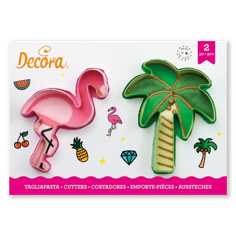 Emporte pièces - Flamant et Palmier (2pcs)