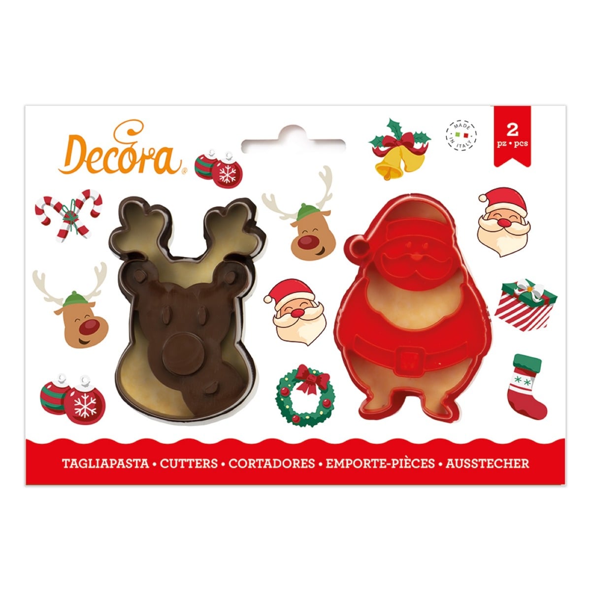 Emporte-pièces - Renne et Père Noël