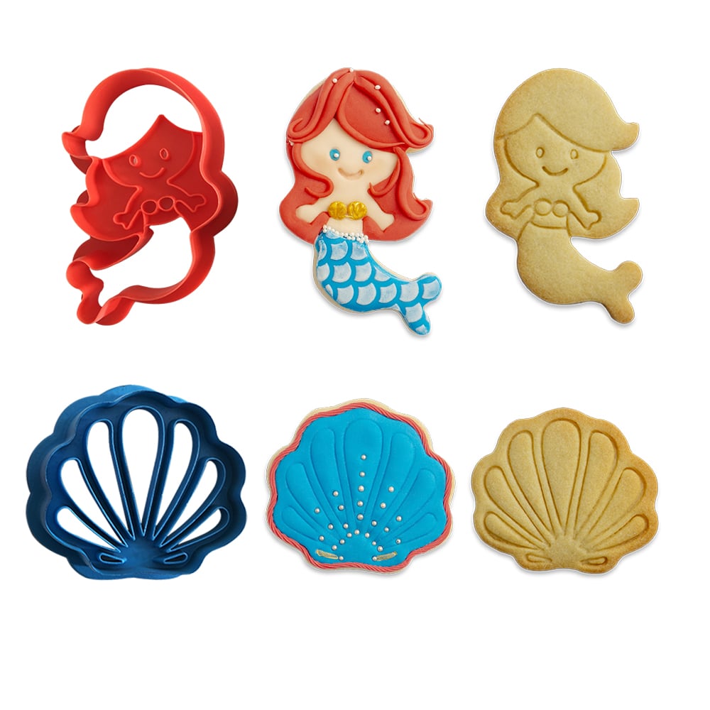 Emporte-Pièces - Sirène et Coquillage