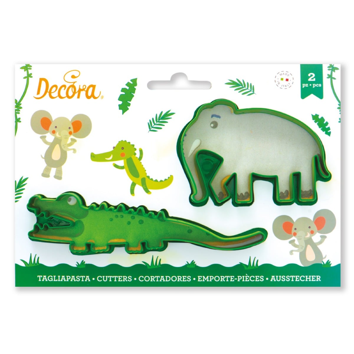 Emporte pièces - Crocodile et Elephant (2pcs)