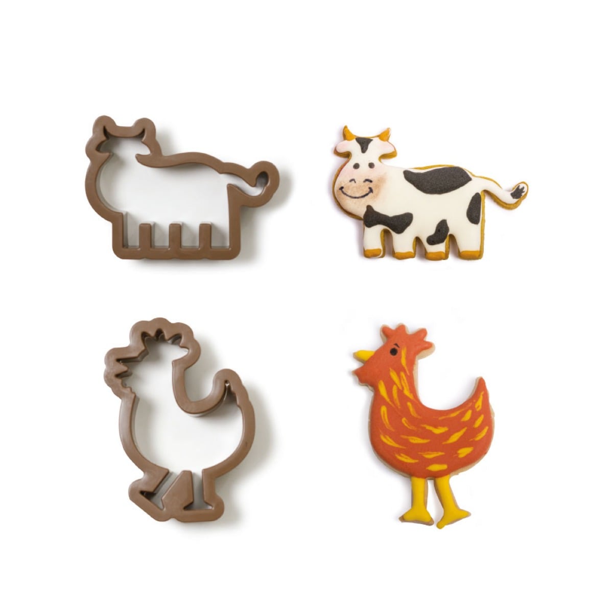 Emporte pièces - Poule et Vache (2pcs)
