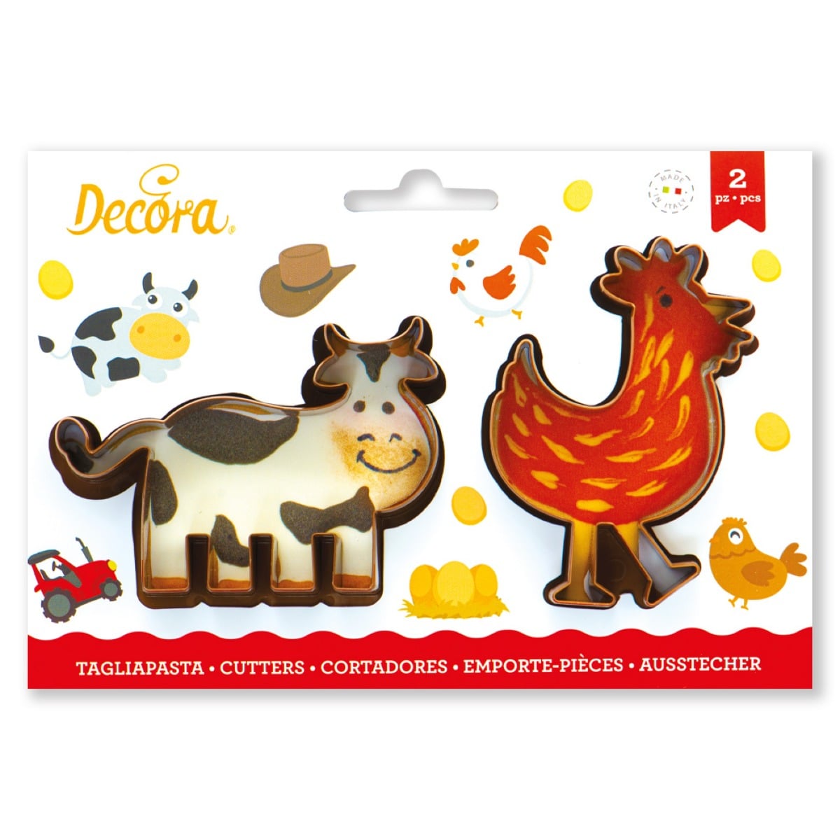 Emporte pièces - Poule et Vache (2pcs)