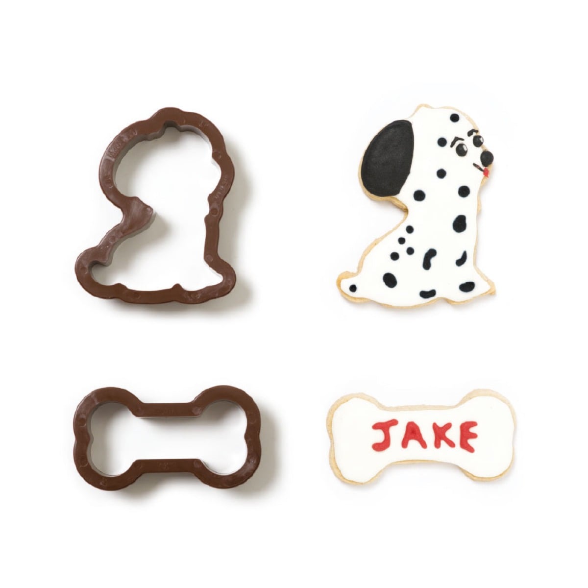 Emporte pièces - Chien et os (2pcs)