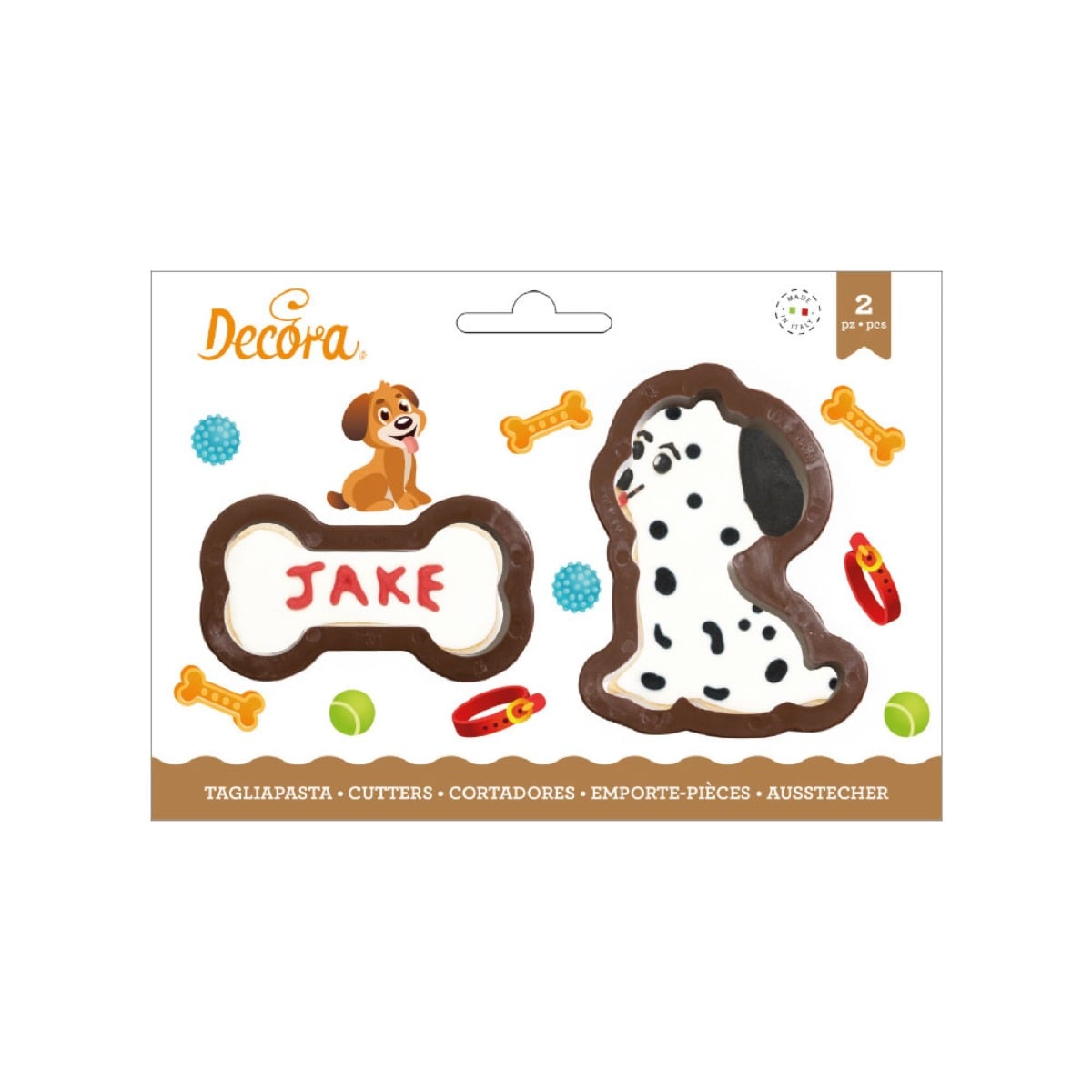 Emporte pièces - Chien et os (2pcs)