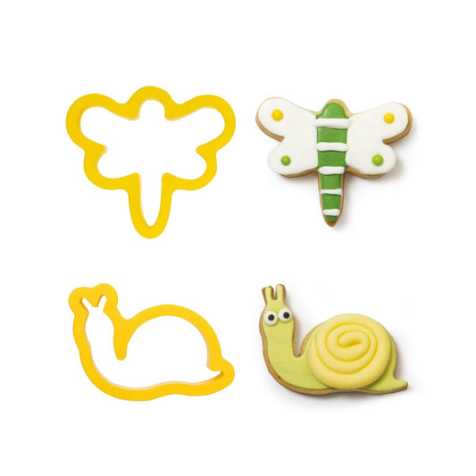 Emporte pièces - Libellule et Escargot (2pcs)