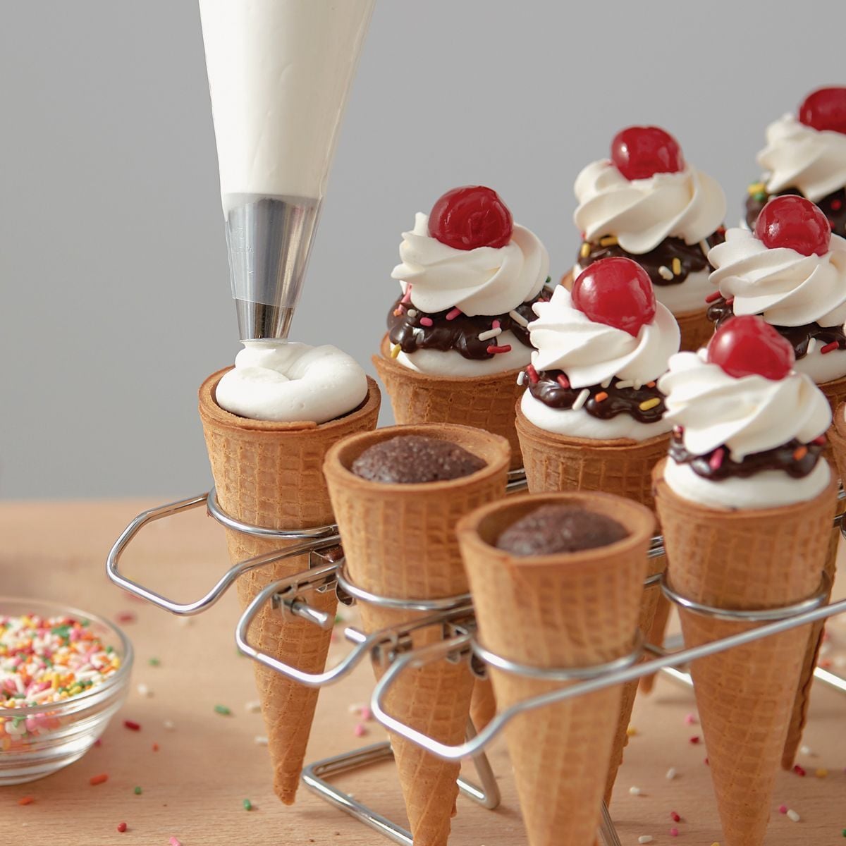 Support de cônes à glaces