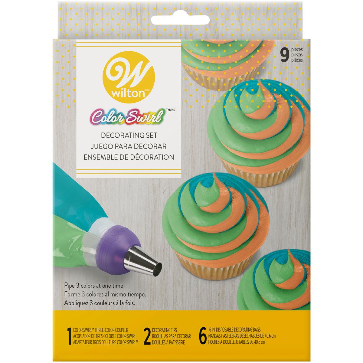 Set de décoration - ColorSwirl (9pcs)