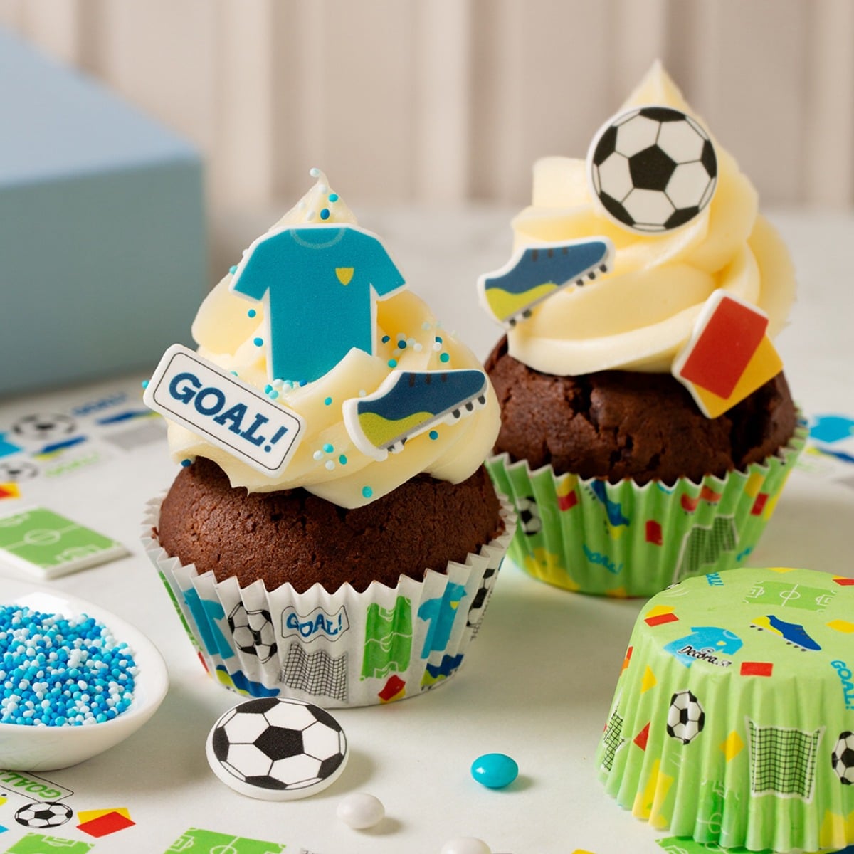 Caissettes à cupcake - Foot Goal