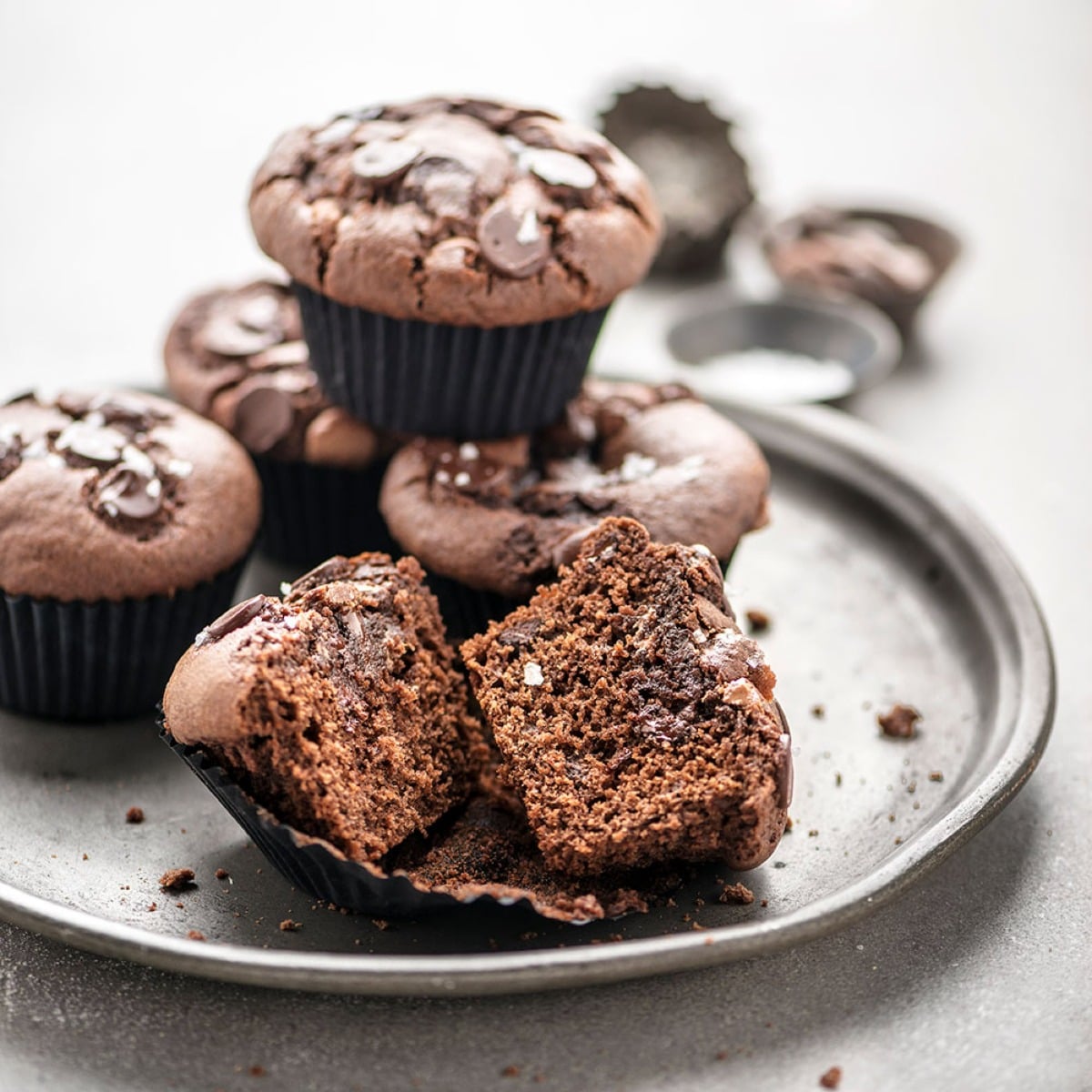 Caissettes à cupcakes  -  Noir (75pcs)