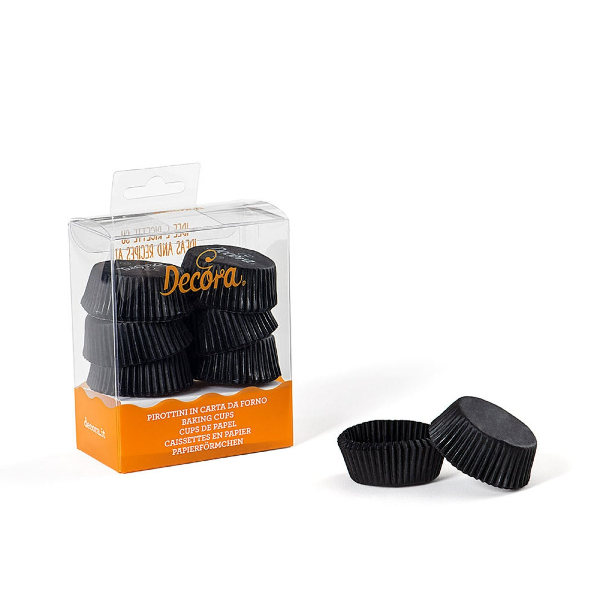 Mini caissettes à cupcakes  -  Noir (120pcs)