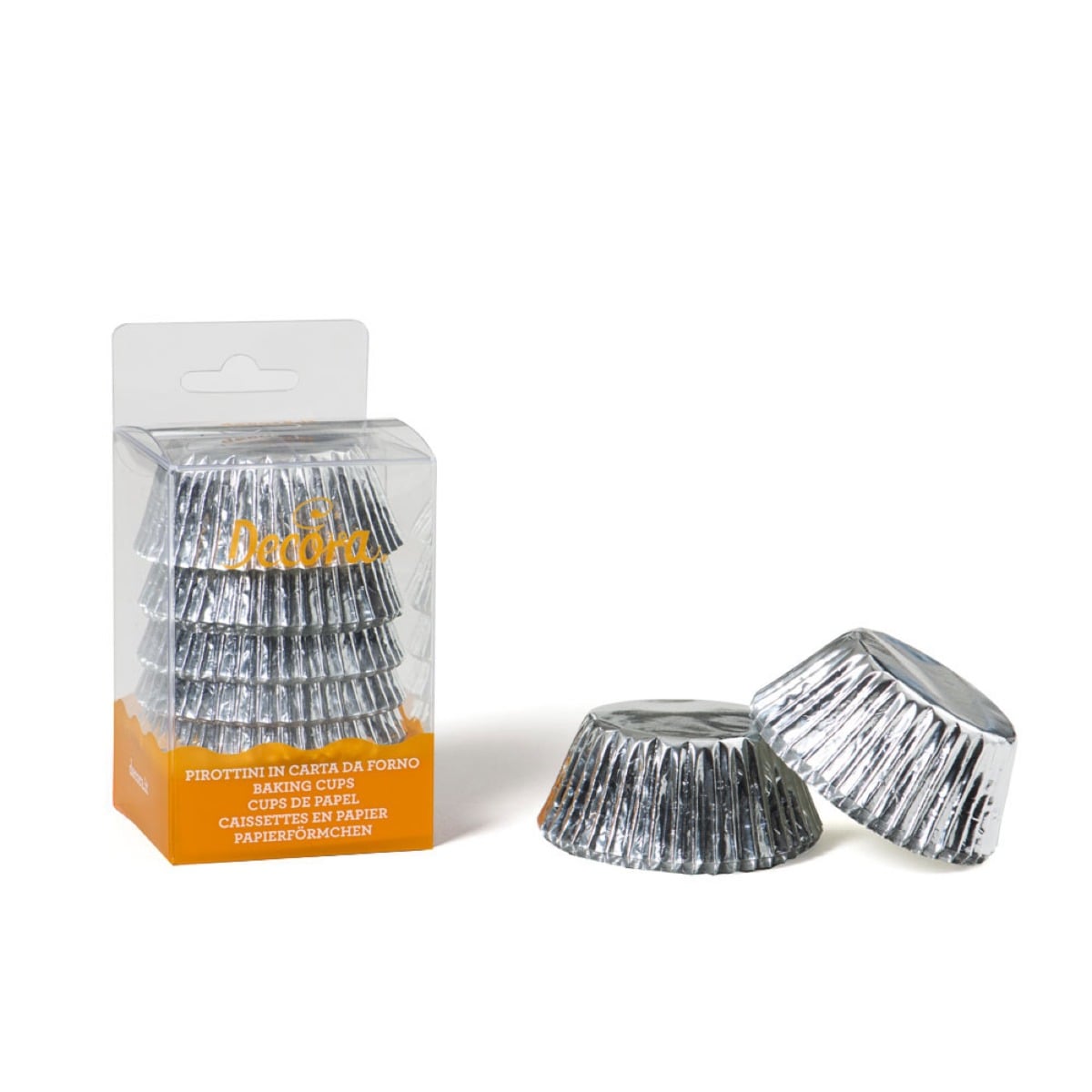Caissettes à cupcakes - Argentées (60pcs)