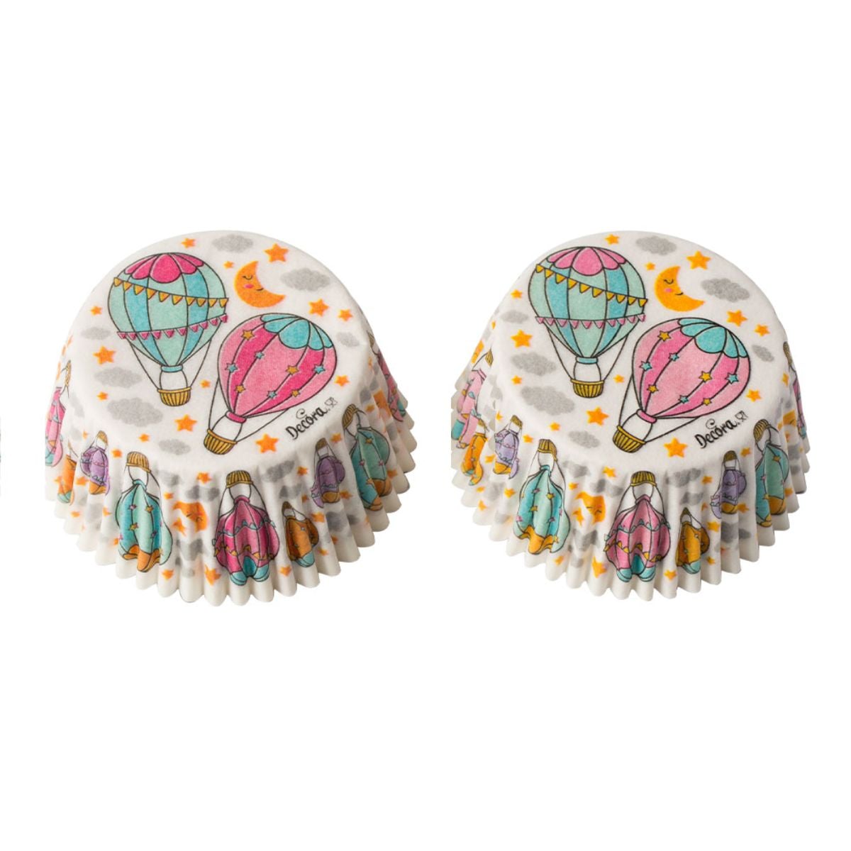 Caissettes à Cupcake - Montgolfière (36pcs)