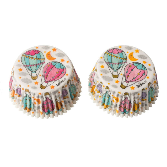 Caissettes à Cupcake - Montgolfière (36pcs)