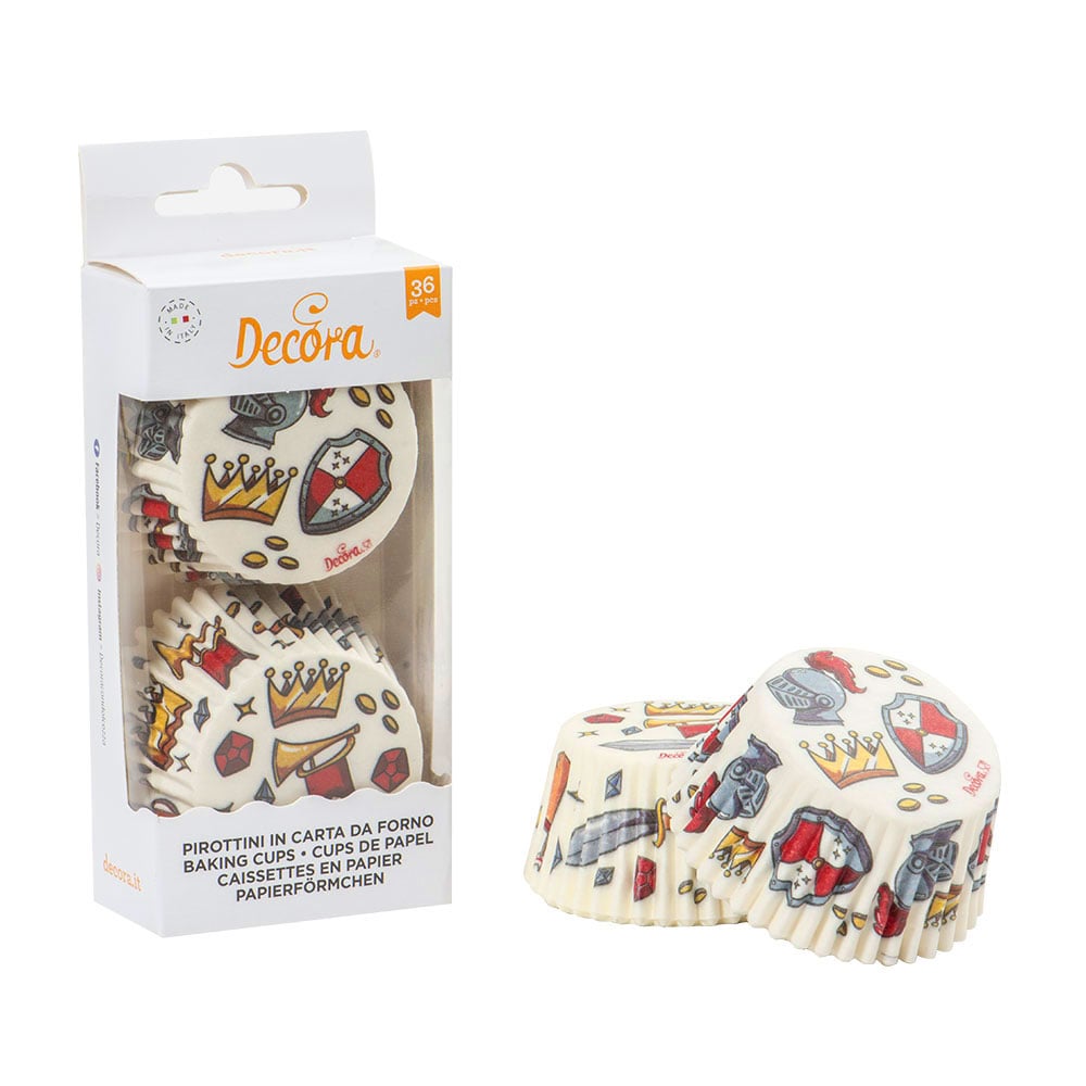 Caissettes à cupcake - Chevaliers