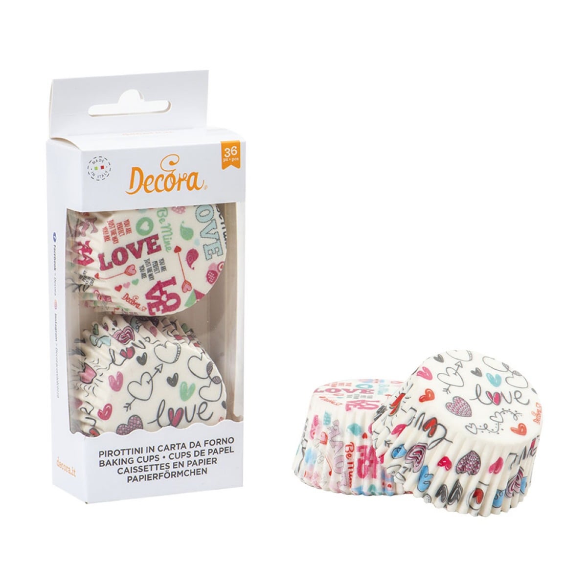 Caissettes à Cupcakes - Love (36 pcs)
