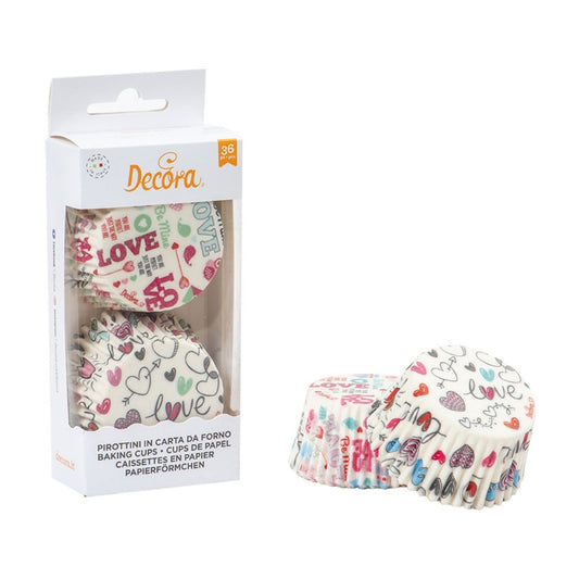 Caissettes à Cupcakes - Love (36 pcs)