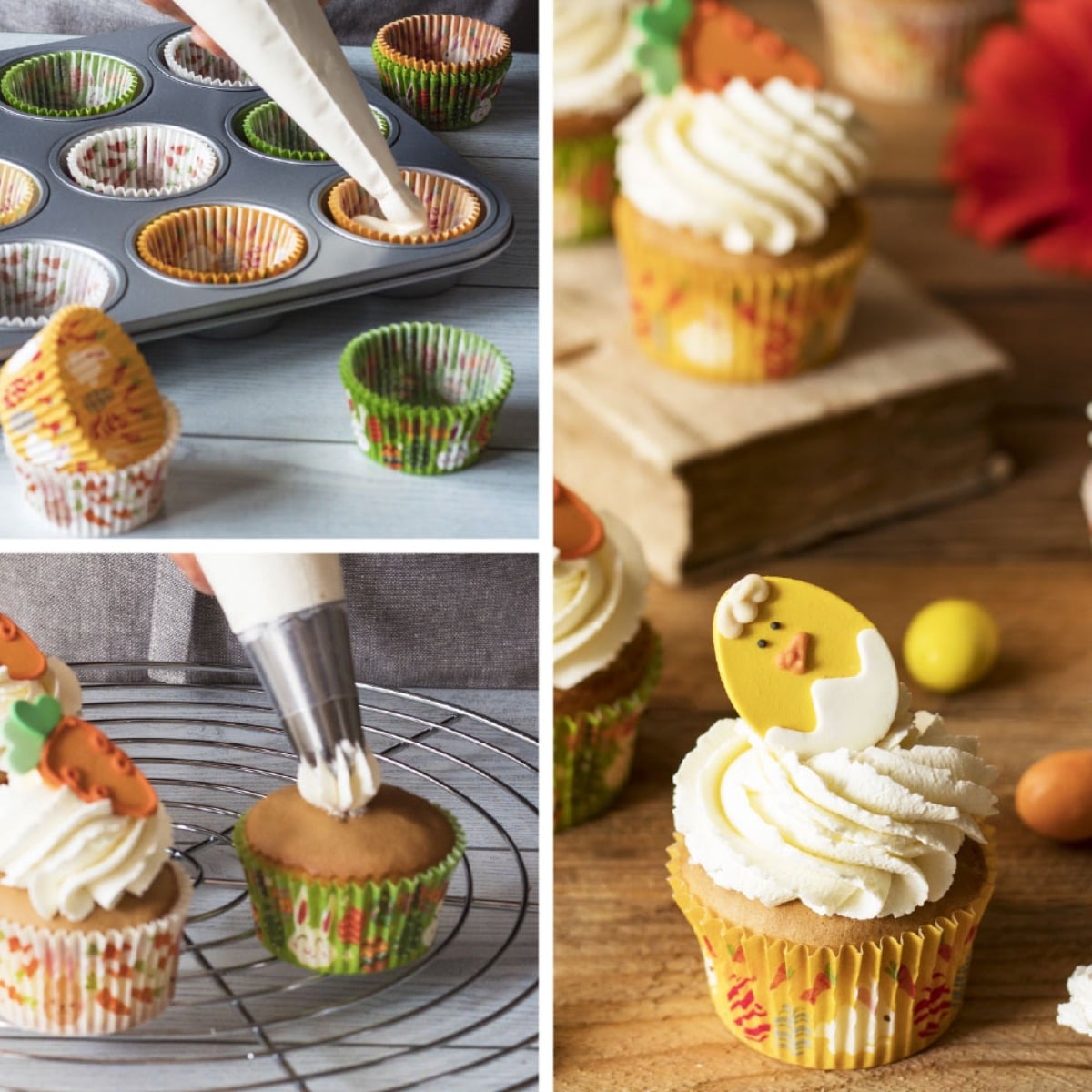 Caissettes à Cupcakes - Pâques lapin (36pcs)