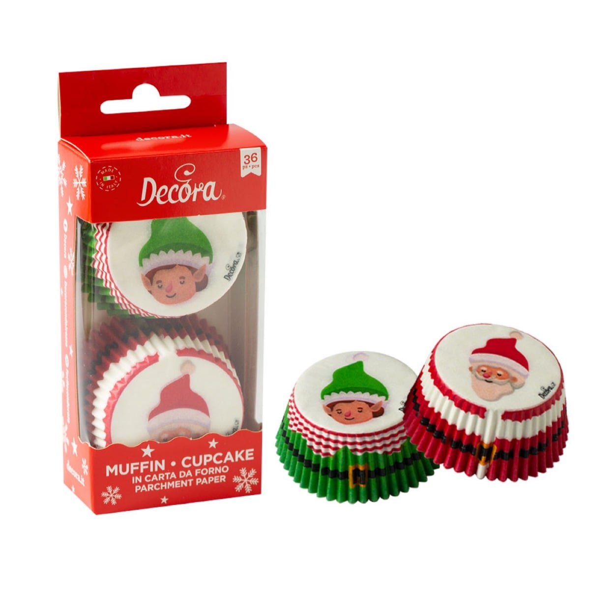 Caissettes à cupcakes - Santa Elf (36pcs)