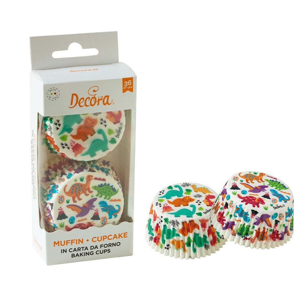 Caissettes à cupcake - Jurassique