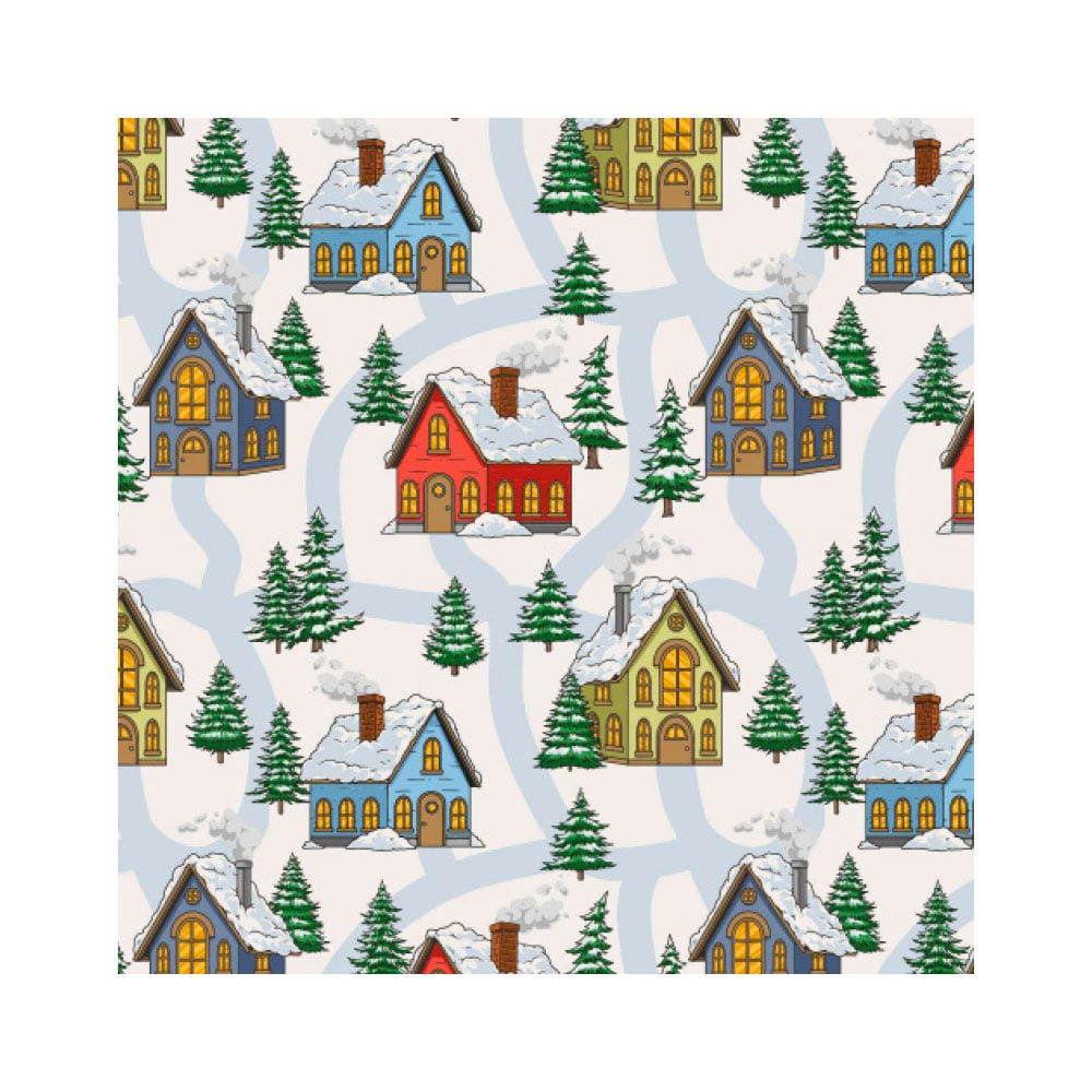 Boîtes à 4 Cupcakes - Village de noël