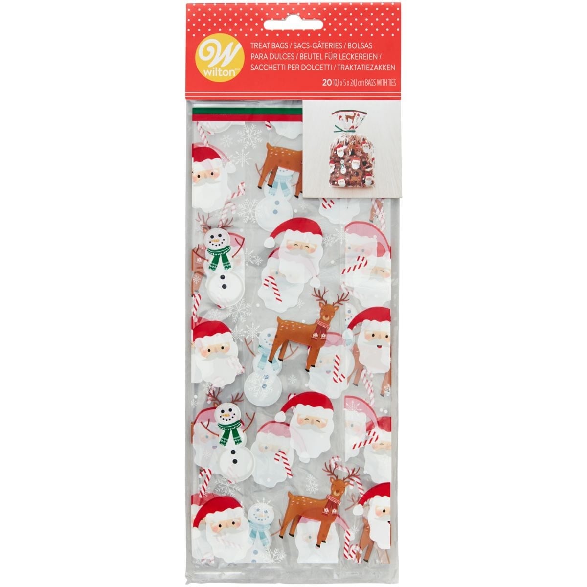 Sachets à biscuits - Noël (20pcs)