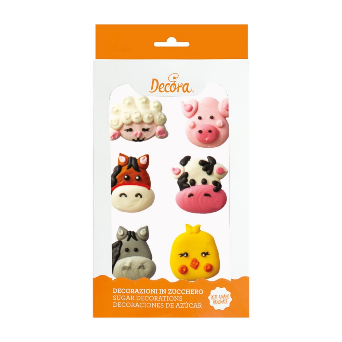 Décorations en sucre - La ferme en folie (6pcs)