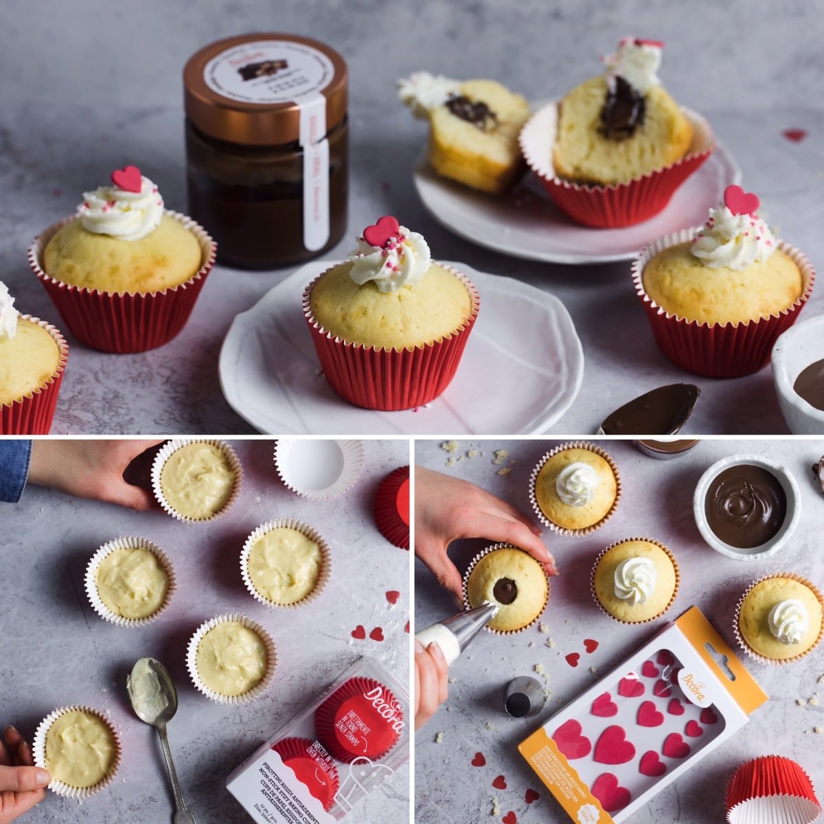 Décorations en sucre - Coeurs (16pcs)